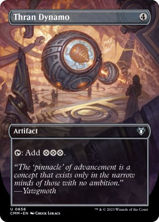 (658) Magic The Gathering Commander Masters: Extras Single: Thran Dynamo  Uncommon