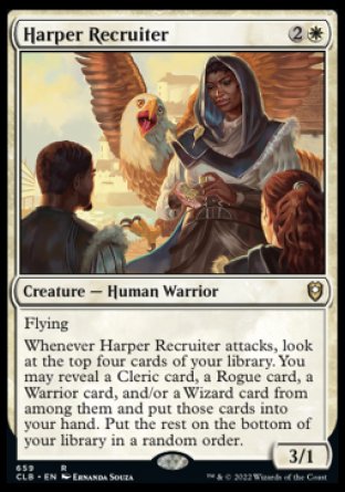 (659) Magic The Gathering Commander Legends: Battle for Baldur's Gate: Extras Single: Harper Recruiter (V.1) Holo Rare