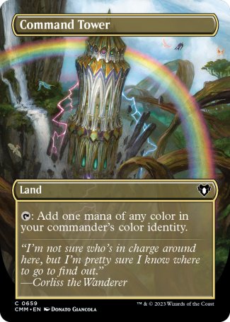 (659) Magic The Gathering Commander Masters: Extras Single: Command Tower  Common