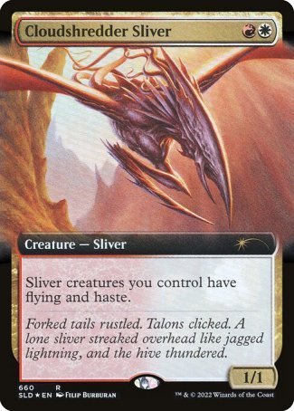 (660) Magic The Gathering Secret Lair Drop Series Single: Cloudshredder Sliver Holo Rare