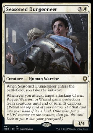 (660) Magic The Gathering Commander Legends: Battle for Baldur's Gate: Extras Single: Seasoned Dungeoneer (V.1)  Rare