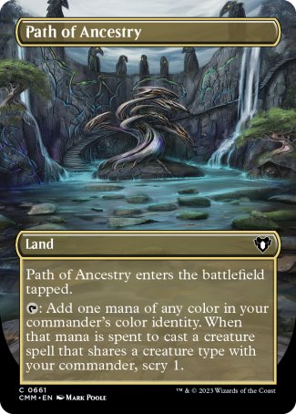 (661) Magic The Gathering Commander Masters: Extras Single: Path of Ancestry  Common