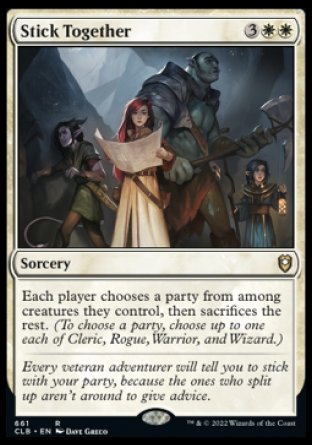(661) Magic The Gathering Commander Legends: Battle for Baldur's Gate: Extras Single: Stick Together (V.1)  Rare