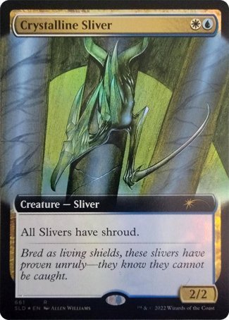 (661) Magic The Gathering Secret Lair Drop Series Single: Crystalline Sliver  Rare