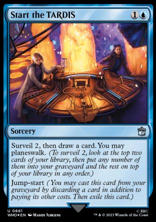 (661) Magic The Gathering Universes Beyond: Doctor Who: Extras Single: Start the TARDIS  Uncommon
