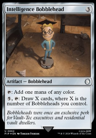 (662) Magic The Gathering Universes Beyond: Fallout: Extras Single: Intelligence Bobblehead (V.1)  Uncommon