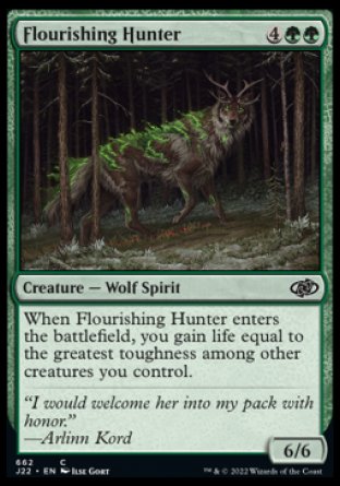 (662) Magic The Gathering Jumpstart 2022 Single: Flourishing Hunter  Common