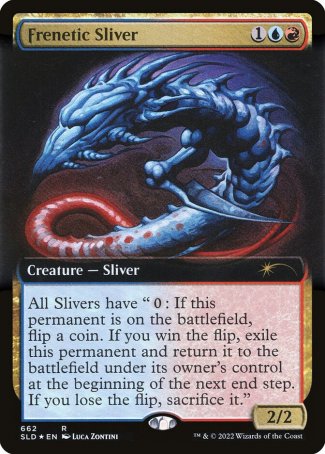 (662) Magic The Gathering Secret Lair Drop Series Single: Frenetic Sliver Holo Rare