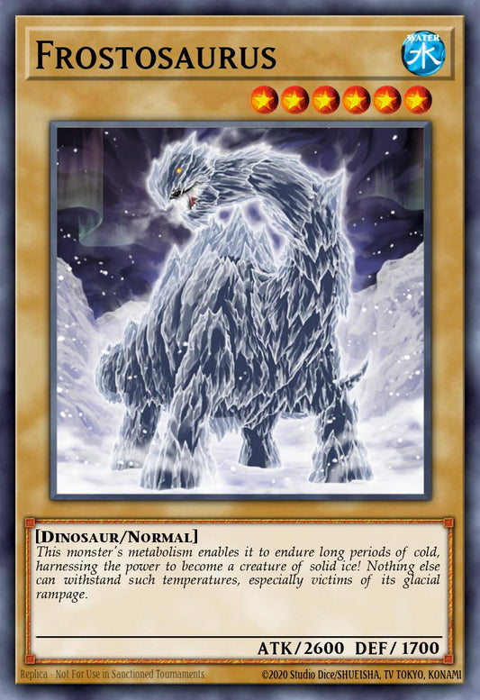 (008) YuGiOh TCG WISU: Wild Survivors Single: Frostosaurus  Rare