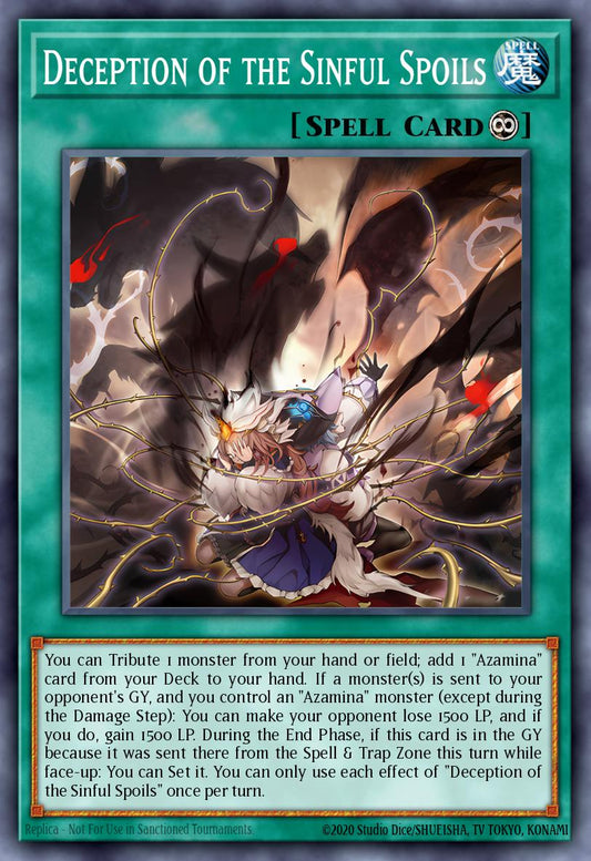 (113) YuGiOh TCG MP25: 2025 Mega-Pack Tin Single: Deception of the Sinful Spoils  Secret Rare