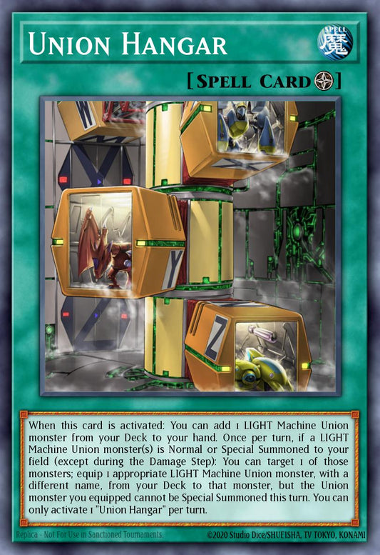 (270) YuGiOh TCG RA04: Quarter Century Stampede Single: Union Hangar (V.2 - Quarter Century Secret Rare)  Quarter Century Secret Rare