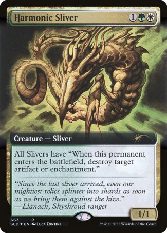 (663) Magic The Gathering Secret Lair Drop Series Single: Harmonic Sliver  Rare