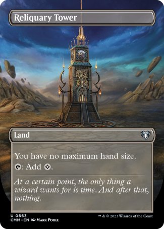 (663) Magic The Gathering Commander Masters: Extras Single: Reliquary Tower  Uncommon