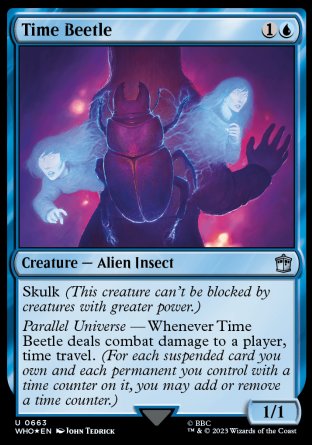 (663) Magic The Gathering Universes Beyond: Doctor Who: Extras Single: Time Beetle  Uncommon