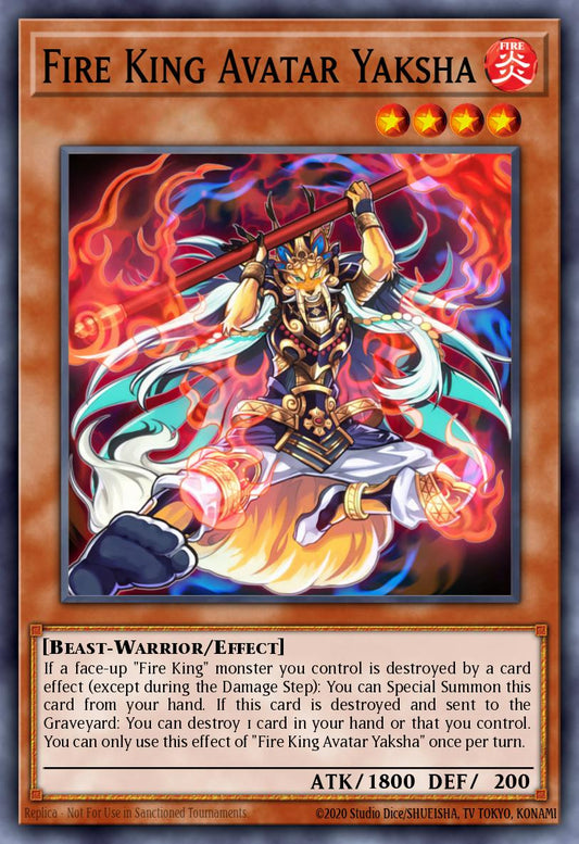 (121) YuGiOh TCG MP14: 2014 Mega-Tins Mega-Pack Single: Fire King Avatar Yaksha  Super Rare