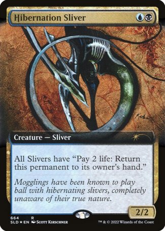 (664) Magic The Gathering Secret Lair Drop Series Single: Hibernation Sliver Holo Rare