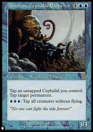 (058) Magic The Gathering The List Single: Aboshan, Cephalid Emperor  Rare