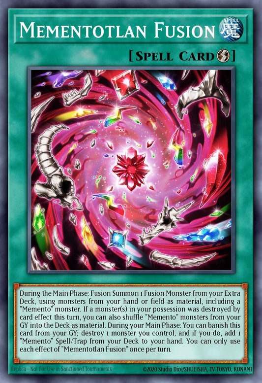 (063) YuGiOh TCG LEDE: Legacy of Destruction Single: Mementotlan Fusion  Common