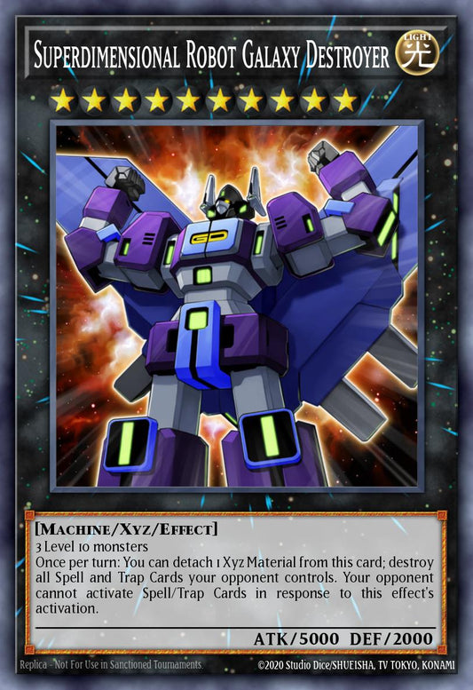 (130) YuGiOh TCG MAGO: Maximum Gold Single: Superdimensional Robot Galaxy Destroyer  Rare