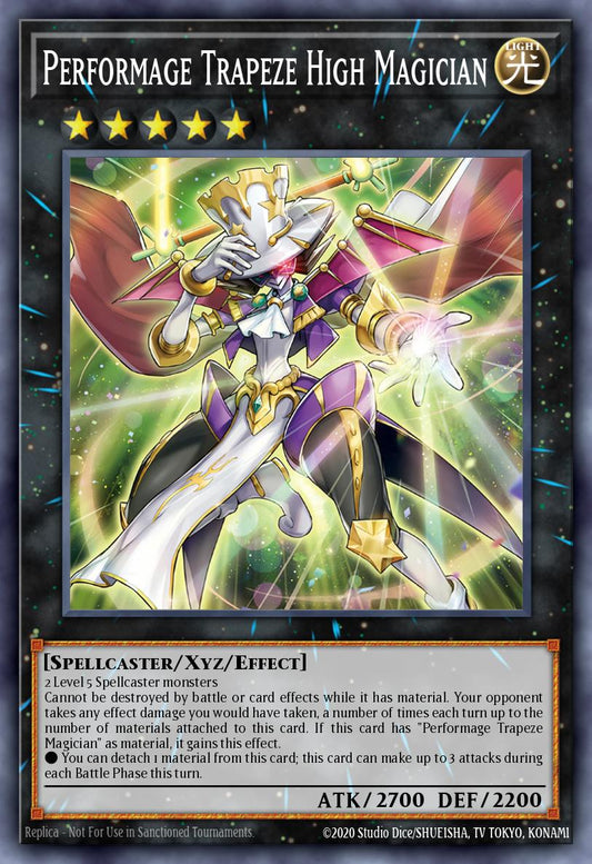 (055) YuGiOh TCG MZTM: Maze of the Master Single: Performage Trapeze High Magician  Super Rare