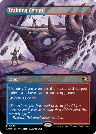 (665) Magic The Gathering Commander Masters: Extras Single: Training Center (V.2)  Rare