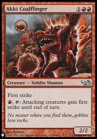 (033) Magic The Gathering The List Single: Akki Coalflinger  Uncommon