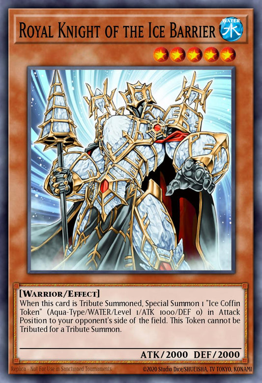 (032) YuGiOh TCG HAC1: Hidden Arsenal: Chapter 1 Single: Royal Knight of the Ice Barrier (V.1 - Common)  Common