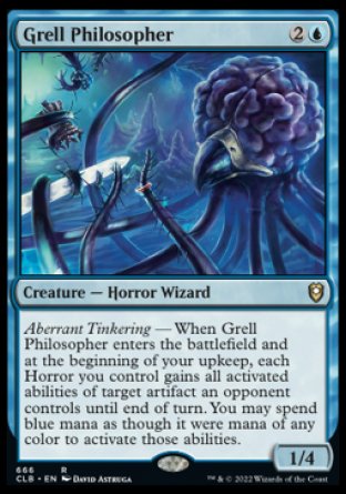 (666) Magic The Gathering Commander Legends: Battle for Baldur's Gate: Extras Single: Grell Philosopher (V.1)  Rare