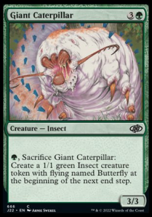 (666) Magic The Gathering Jumpstart 2022 Single: Giant Caterpillar  Common