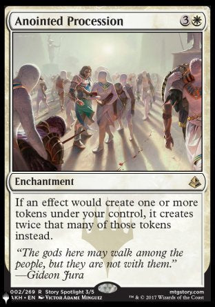 (002) Magic The Gathering The List Single: Anointed Procession  Rare
