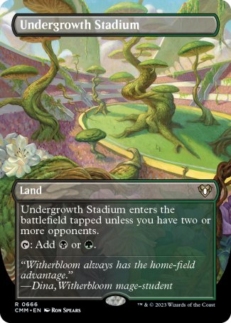 (666) Magic The Gathering Commander Masters: Extras Single: Undergrowth Stadium (V.2) Holo Rare