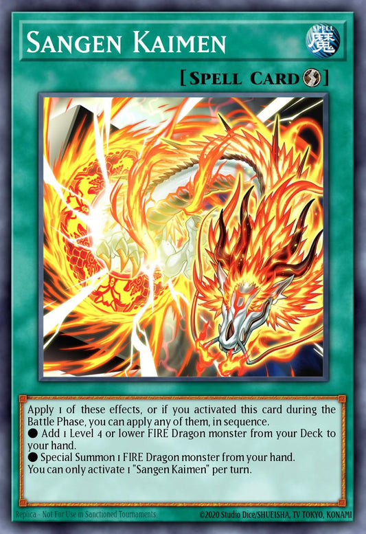 (060) YuGiOh TCG LEDE: Legacy of Destruction Single: Sangen Kaimen  Common