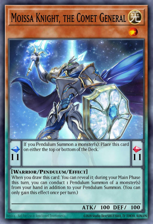 (356) YuGiOh TCG MP24: 25th Anniversary Tin: Dueling Mirrors Single: Moissa Knight, the Comet General  Common