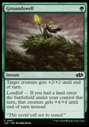 (667) Magic The Gathering Foundations Jumpstart Single: Groundswell  Common