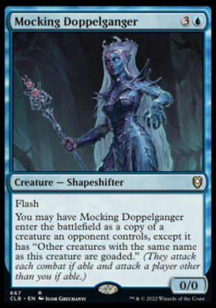 (667) Magic The Gathering Commander Legends: Battle for Baldur's Gate: Extras Single: Mocking Doppelganger (V.1)  Rare