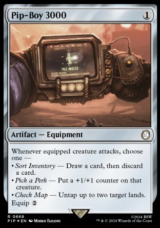 (668) Magic The Gathering Universes Beyond: Fallout: Extras Single: Pip-Boy 3000 (V.2)  Rare
