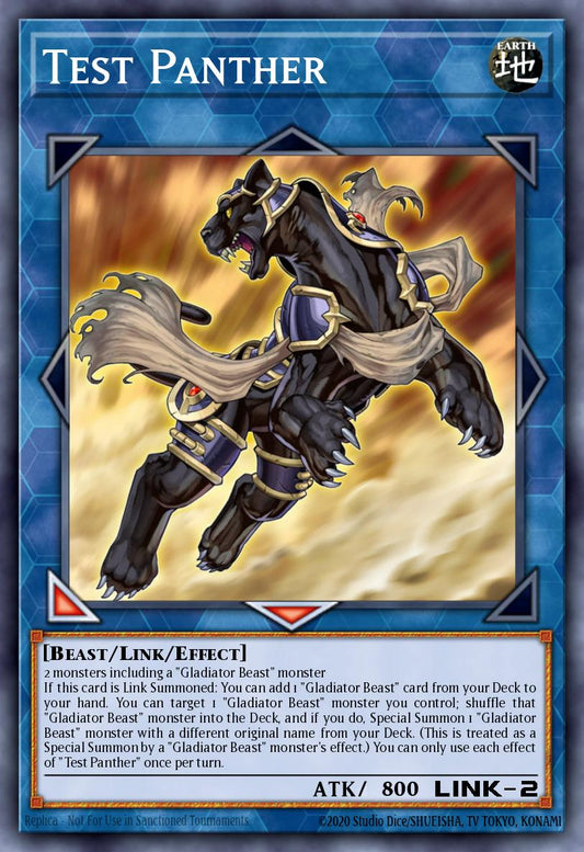 (176) YuGiOh TCG MP20: 2020 Tin of Lost Memories Mega Pack Single: Test Panther  Super Rare