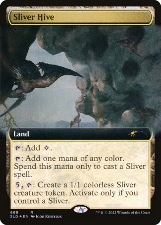 (668) Magic The Gathering Secret Lair Drop Series Single: Sliver Hive Holo Rare