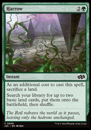 (668) Magic The Gathering Foundations Jumpstart Single: Harrow  Common