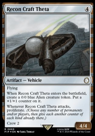 (669) Magic The Gathering Universes Beyond: Fallout: Extras Single: Recon Craft Theta (V.2)  Rare
