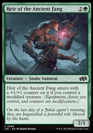 (669) Magic The Gathering Foundations Jumpstart Single: Heir of the Ancient Fang  Common
