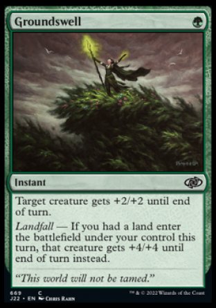 (669) Magic The Gathering Jumpstart 2022 Single: Groundswell  Common