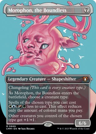 (669) Magic The Gathering Commander Masters: Extras Single: Morophon, the Boundless (V.2)  Mythic