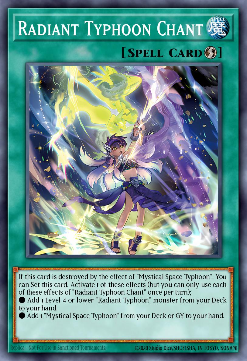 (061) YuGiOh TCG DOOD: Doom of Dimensions Single: Radiant Typhoon Chant (V.2 - Starlight Rare)  Starlight Rare