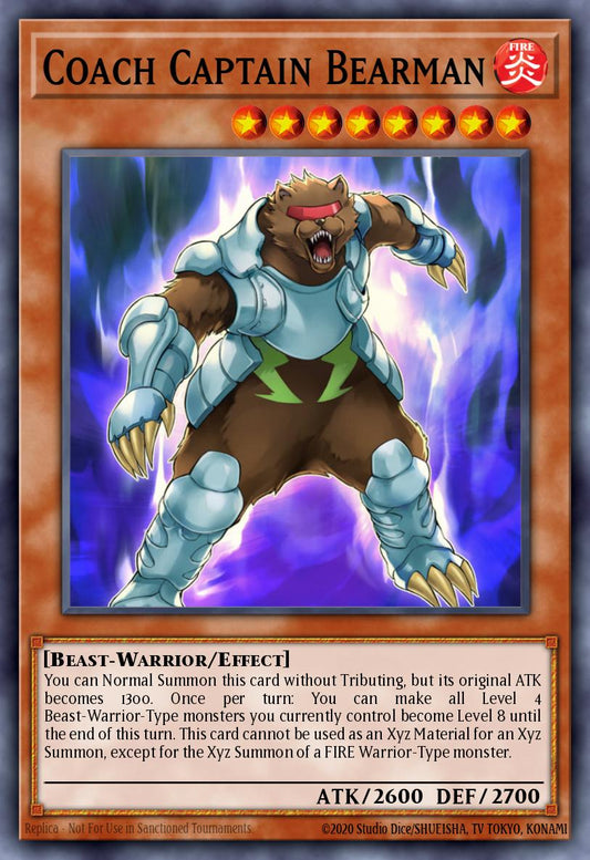 (118) YuGiOh TCG MP14: 2014 Mega-Tins Mega-Pack Single: Coach Captain Bearman  Ultra Rare