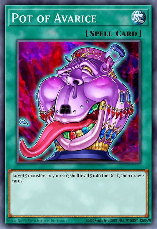 (160) YuGiOh TCG RA03: Quarter Century Bonanza Single: Pot of Avarice (V.1 - Platinum Secret Rare)  Platinum Secret Rare