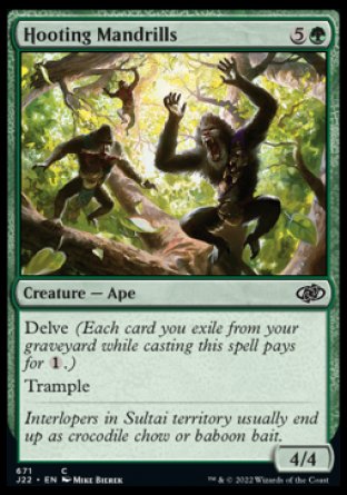 (671) Magic The Gathering Jumpstart 2022 Single: Hooting Mandrills  Common