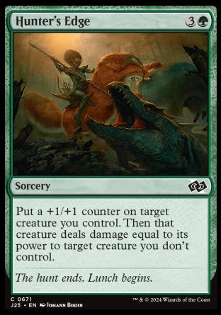 (671) Magic The Gathering Foundations Jumpstart Single: Hunter's Edge  Common