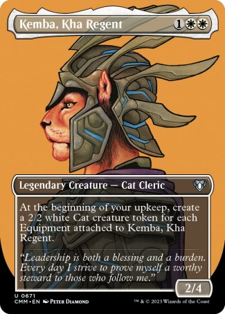 (671) Magic The Gathering Commander Masters: Extras Single: Kemba, Kha Regent  Uncommon