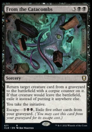 (671) Magic The Gathering Commander Legends: Battle for Baldur's Gate: Extras Single: From the Catacombs (V.1)  Rare